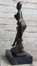 Nude Dancer by French Artist  Joe Descomps Bronze Masterpiece Museum Quality Work