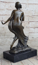 Nude Dancer by French Artist  Joe Descomps Bronze Masterpiece Museum Quality Work