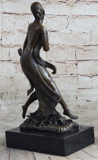 Nude Dancer by French Artist  Joe Descomps Bronze Masterpiece Museum Quality Work