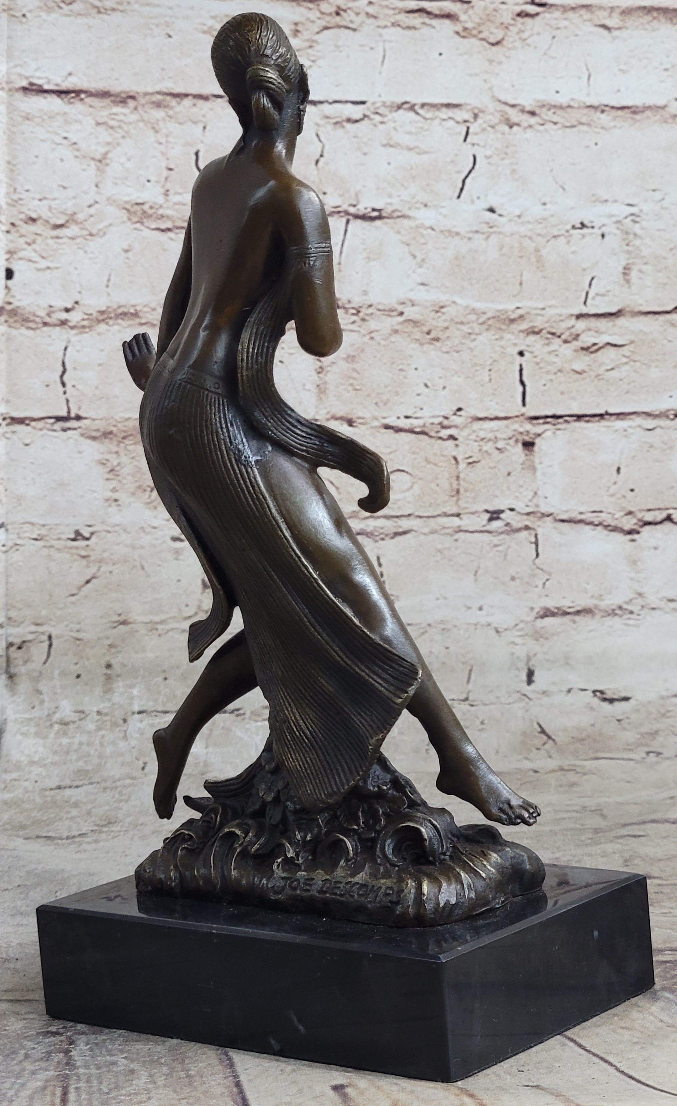 Nude Dancer by French Artist  Joe Descomps Bronze Masterpiece Museum Quality Work