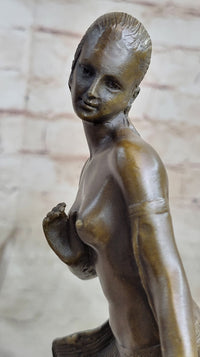 Nude Dancer by French Artist  Joe Descomps Bronze Masterpiece Museum Quality Work