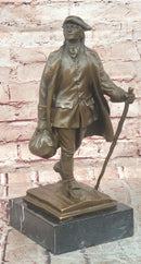 Large Young Benjamin Franklin Genuine Bronze Sculpture by Milo Figurine Figure