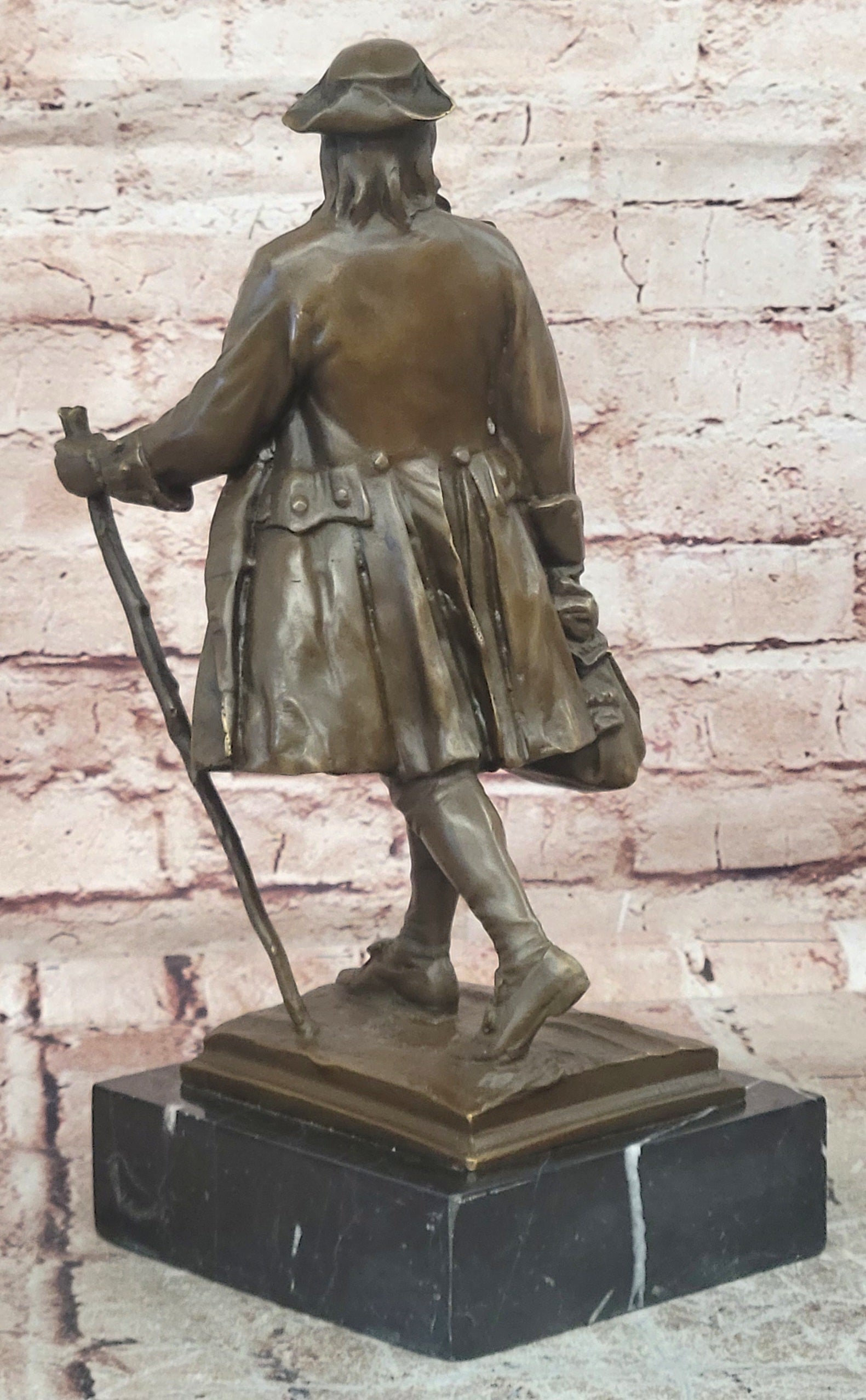 Large Young Benjamin Franklin Genuine Bronze Sculpture by Milo Figurine Figure