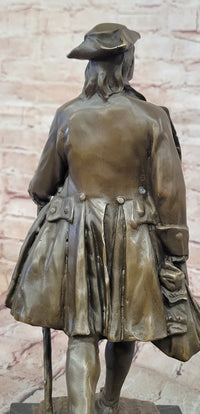Large Young Benjamin Franklin Genuine Bronze Sculpture by Milo Figurine Figure