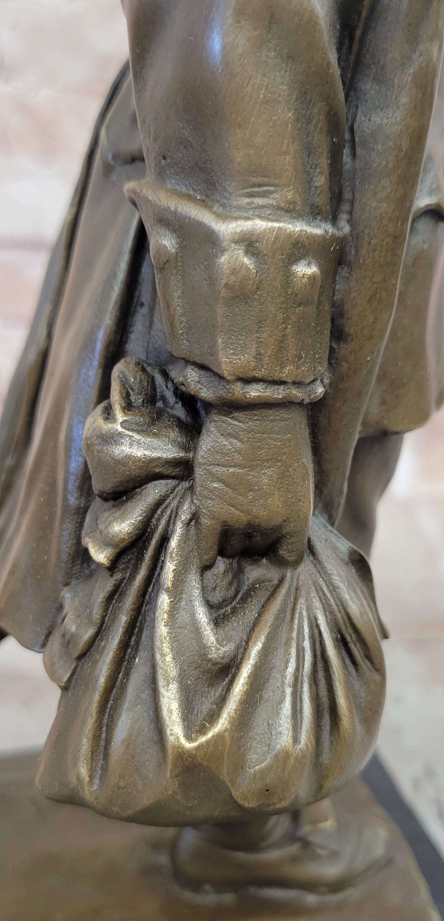 Large Young Benjamin Franklin Genuine Bronze Sculpture by Milo Figurine Figure