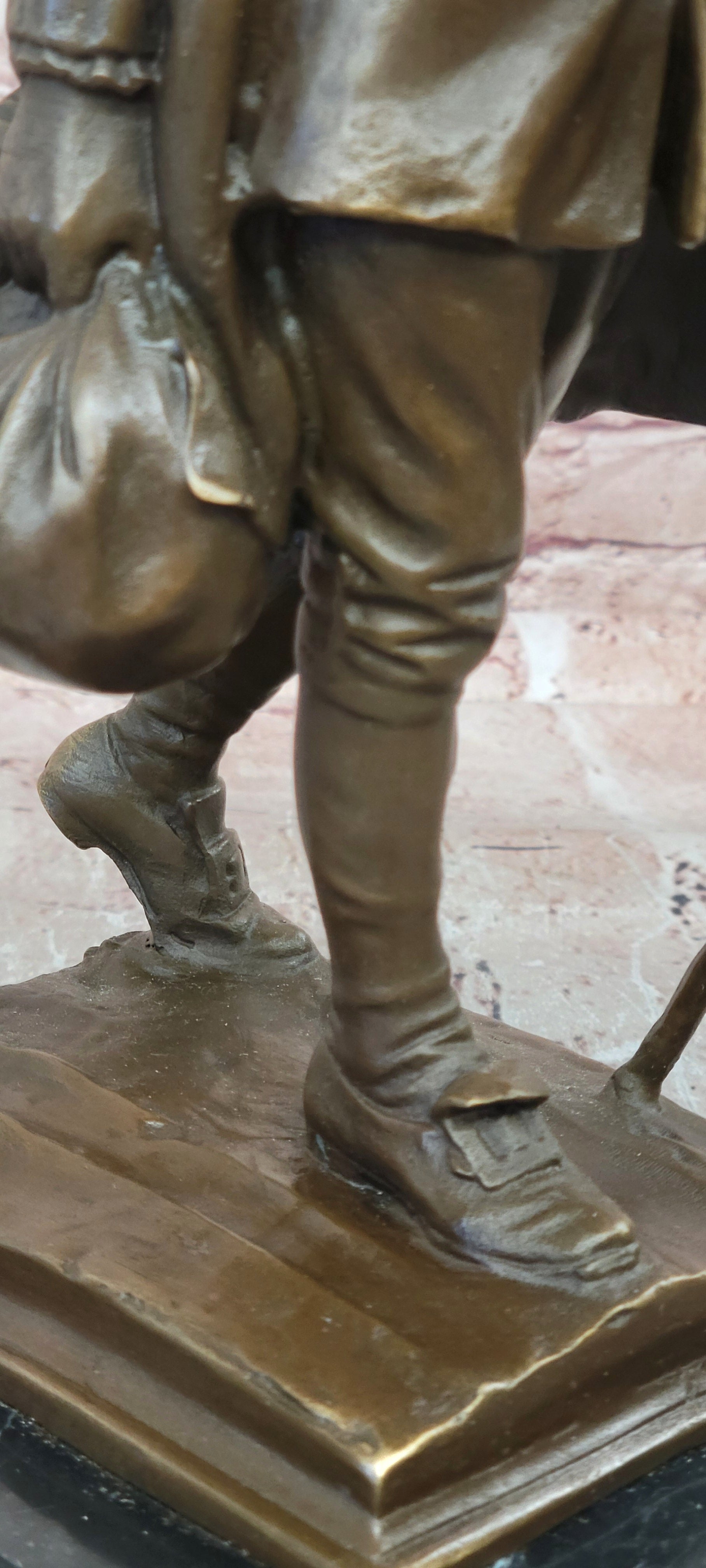 Large Young Benjamin Franklin Genuine Bronze Sculpture by Milo Figurine Figure
