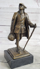 Benjamin Franklin Walking Stick UPENN Bronze Sculpture 10" x 4"