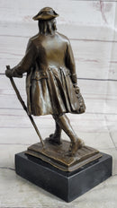 Benjamin Franklin Walking Stick UPENN Bronze Sculpture 10" x 4"