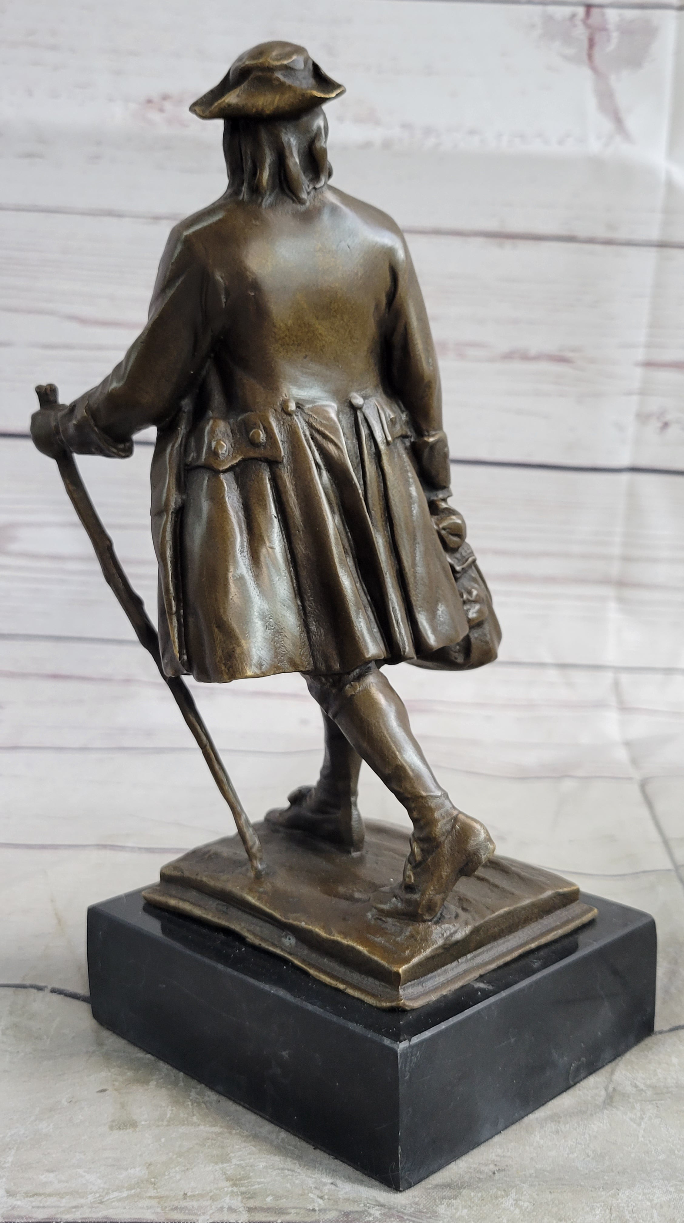 Benjamin Franklin Walking Stick UPENN Bronze Sculpture 10" x 4"
