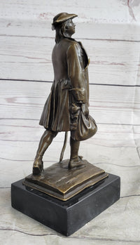 Benjamin Franklin Walking Stick UPENN Bronze Sculpture 10" x 4"