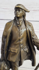 Benjamin Franklin Walking Stick UPENN Bronze Sculpture 10" x 4"