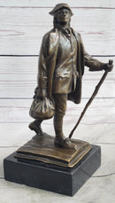 Benjamin Franklin Walking Stick UPENN Bronze Sculpture 10" x 4"