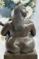 Large Botero Bronze Mother with Child Nudes Sculpture Figure NR