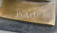 Large Botero Bronze Mother with Child Nudes Sculpture Figure NR