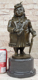 Woman with Umbrella Abstract Bronze Sculpture Fernando Botero