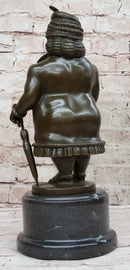 Woman with Umbrella Abstract Bronze Sculpture Fernando Botero