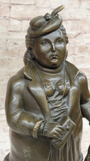 Woman with Umbrella Abstract Bronze Sculpture Fernando Botero