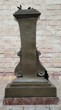 A Maiden Holding a Flower 'Souvenir' by Charles Gounod Bronze