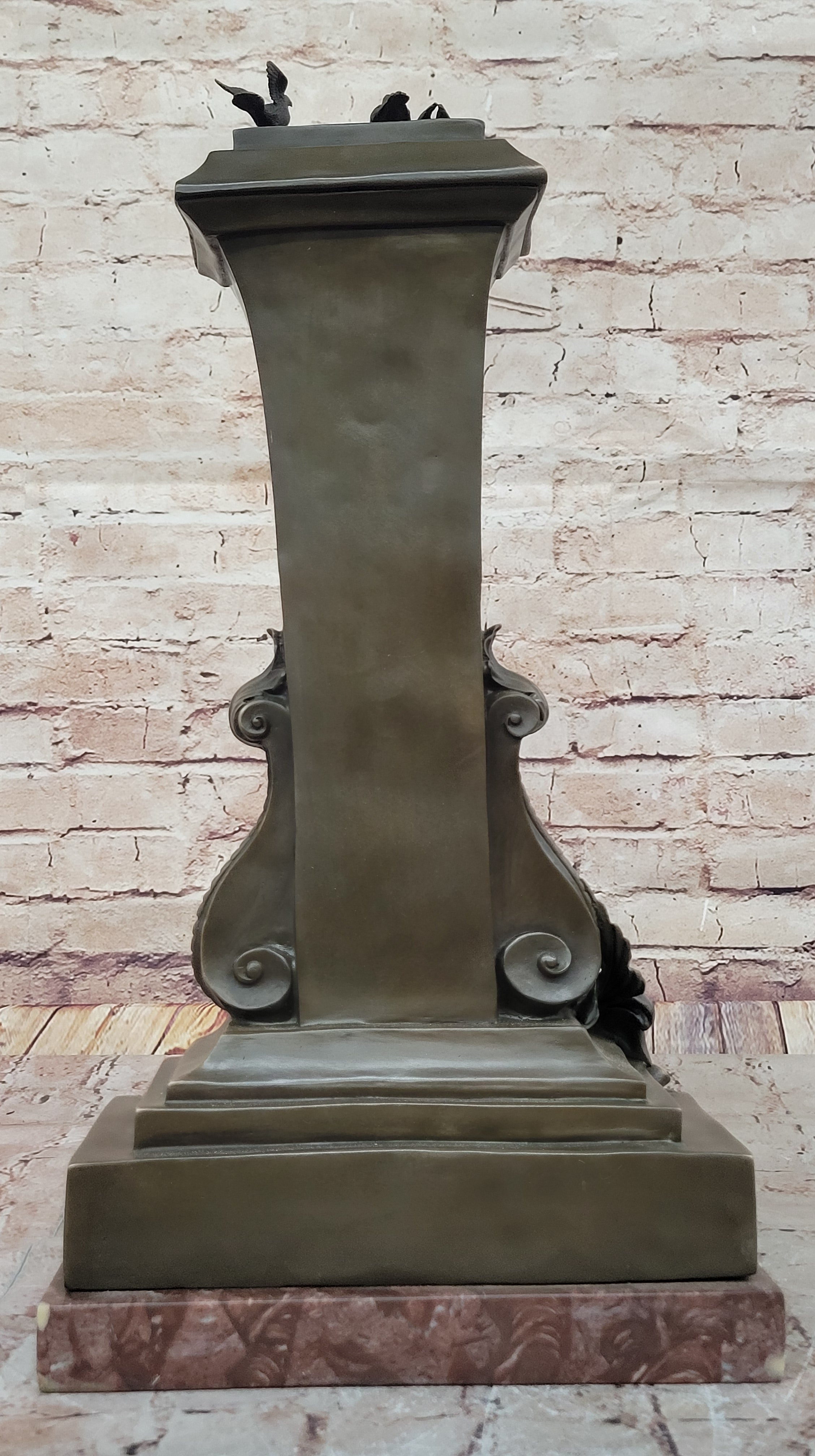 A Maiden Holding a Flower 'Souvenir' by Charles Gounod Bronze