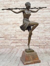 Dancer of Thyrsus by Pierre Le Faguays - Art Deco Bronze