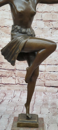 Dancer of Thyrsus by Pierre Le Faguays - Art Deco Bronze