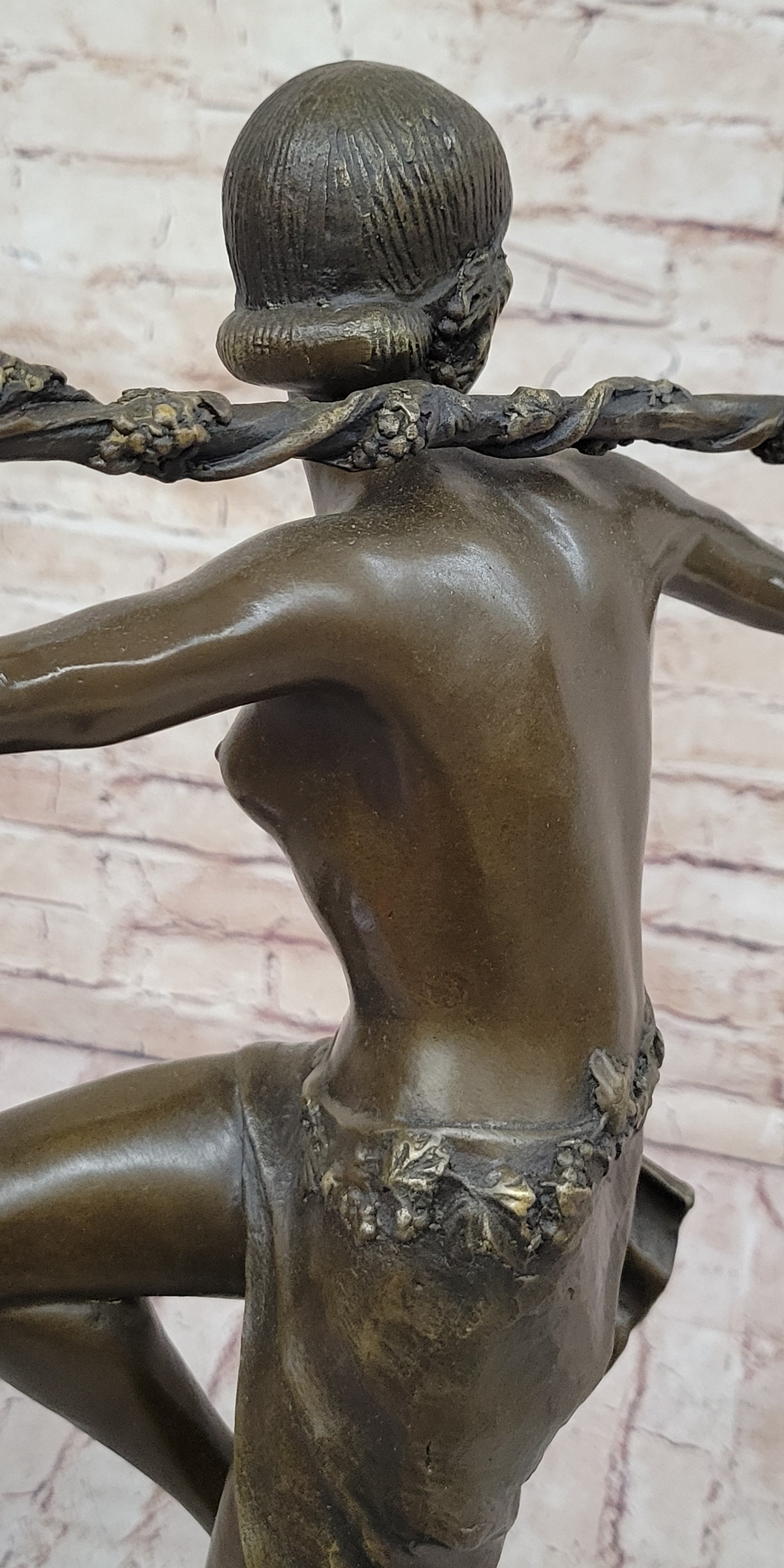 Dancer of Thyrsus by Pierre Le Faguays - Art Deco Bronze