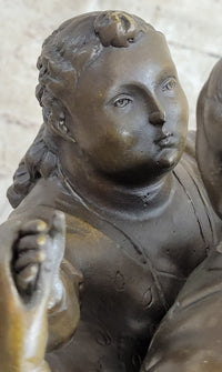 Botero Bronze Sculpture Dancing Couple Art Figure