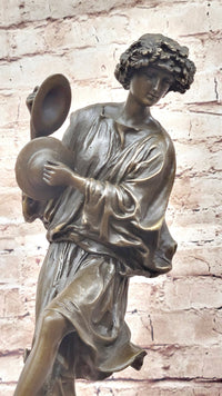 Classical Greek Dancer w/ Cymbals - Dionysus Grape Vine Cult