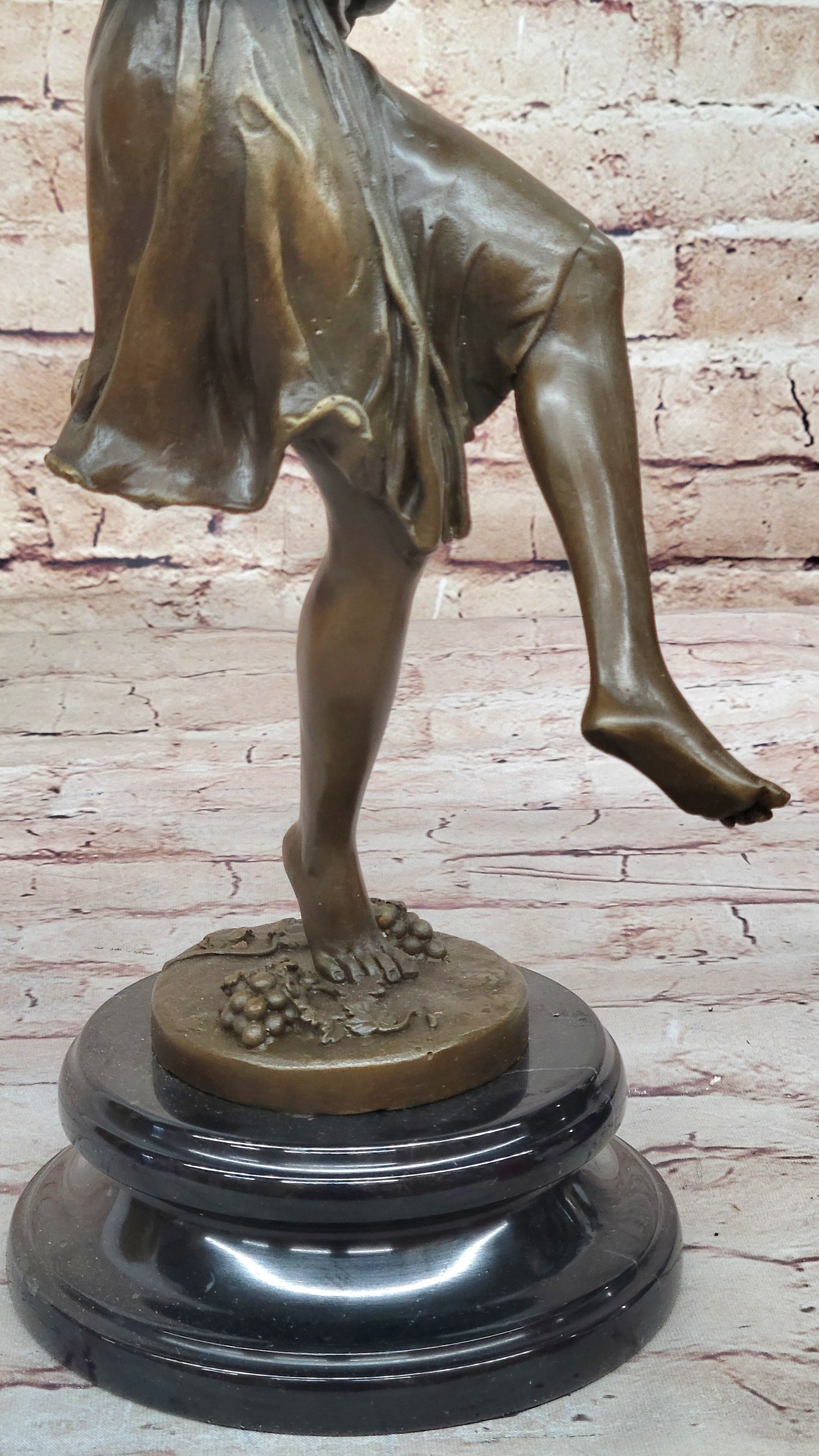 Classical Greek Dancer w/ Cymbals - Dionysus Grape Vine Cult