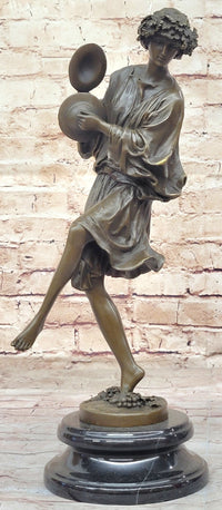 Classical Greek Dancer w/ Cymbals - Dionysus Grape Vine Cult