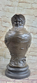 Bronze Art Nouveau Vase by Moreau with Satyr and Nymphs