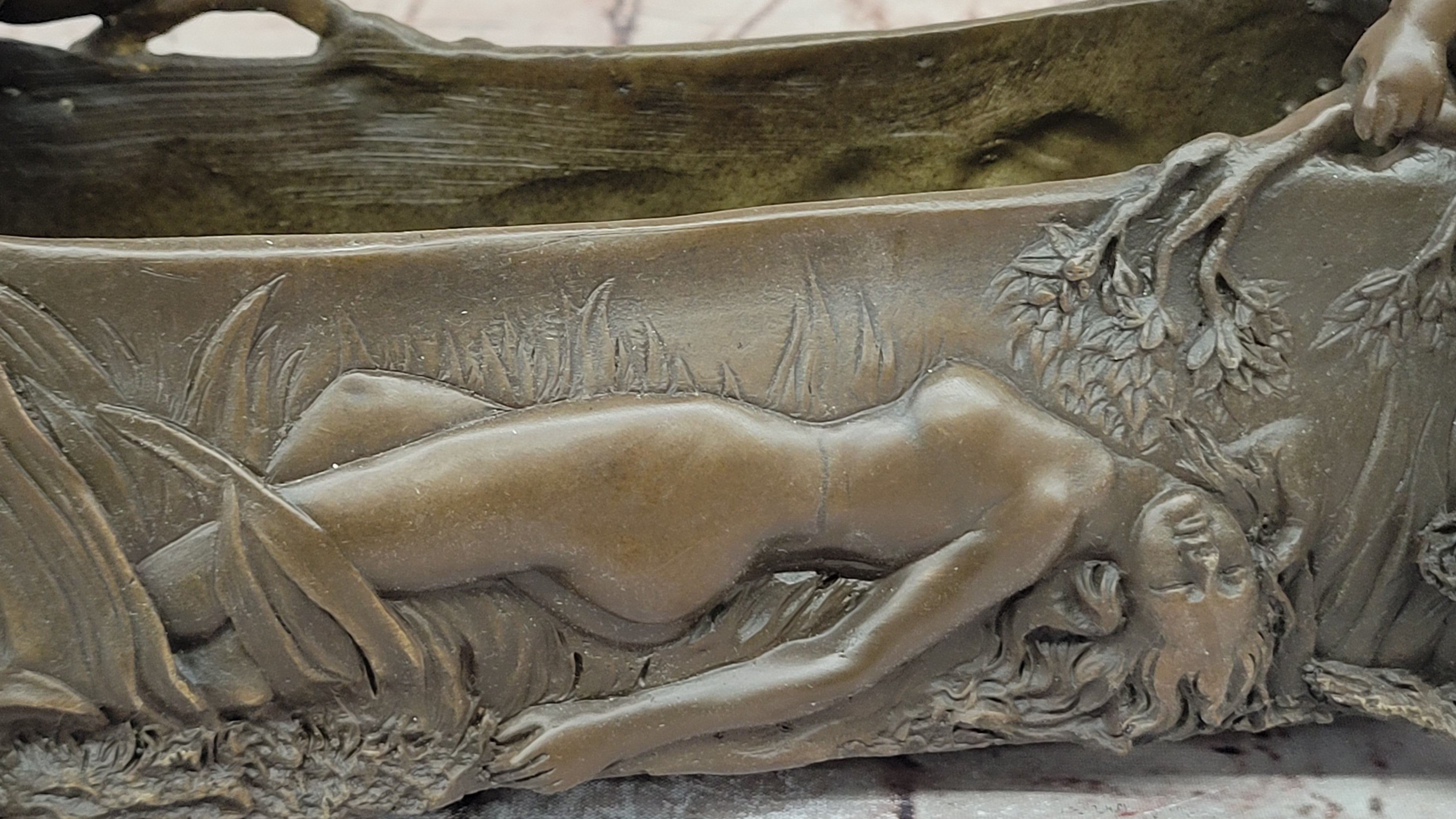 C. Korschann Bronze Planter – Cherubs and Nymphs Art Nouveau