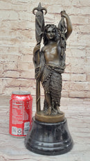 Bronze Sculpture of Young Fisherman Boy by Carrier-Belleuse