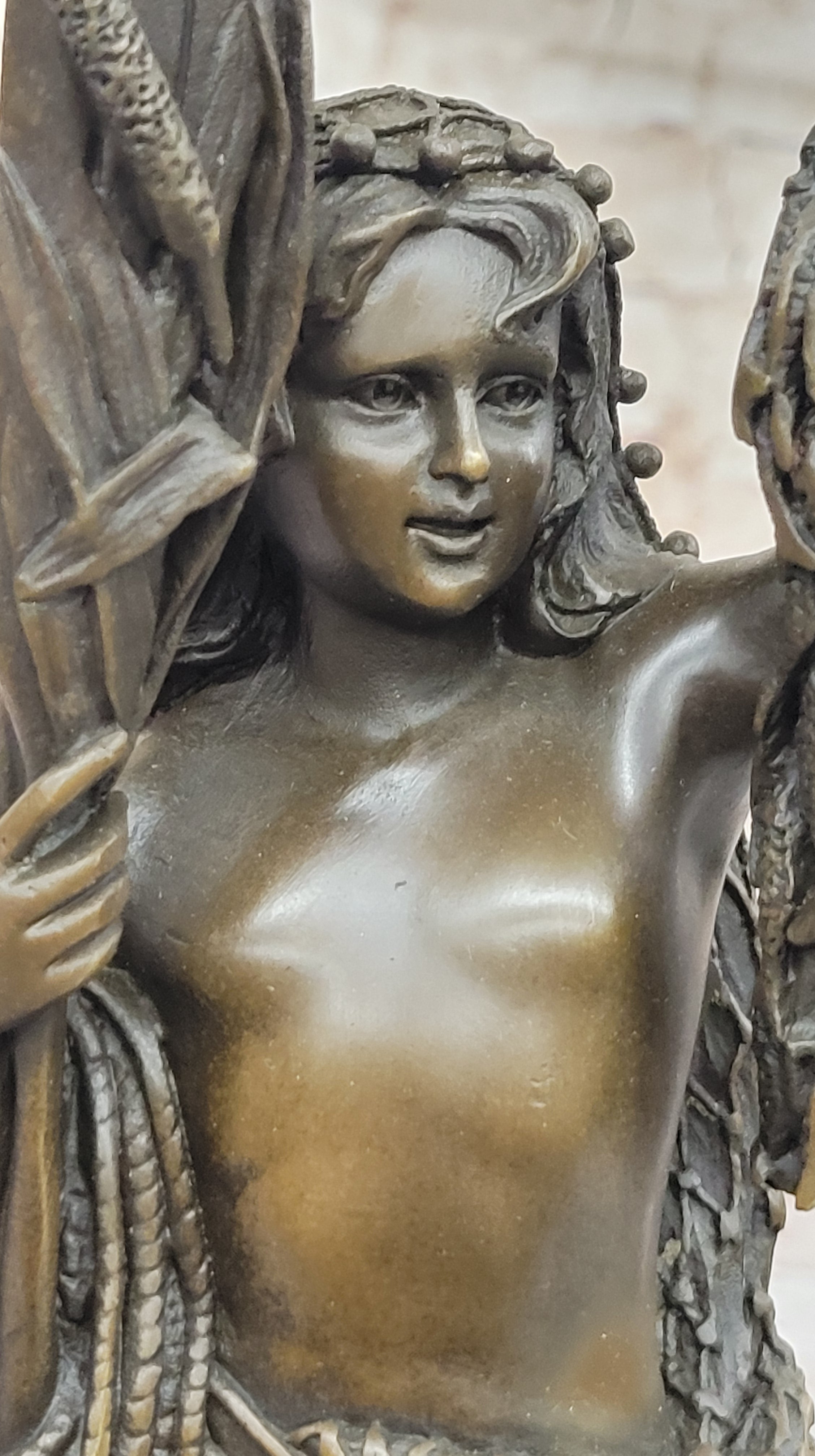 Bronze Sculpture of Young Fisherman Boy by Carrier-Belleuse