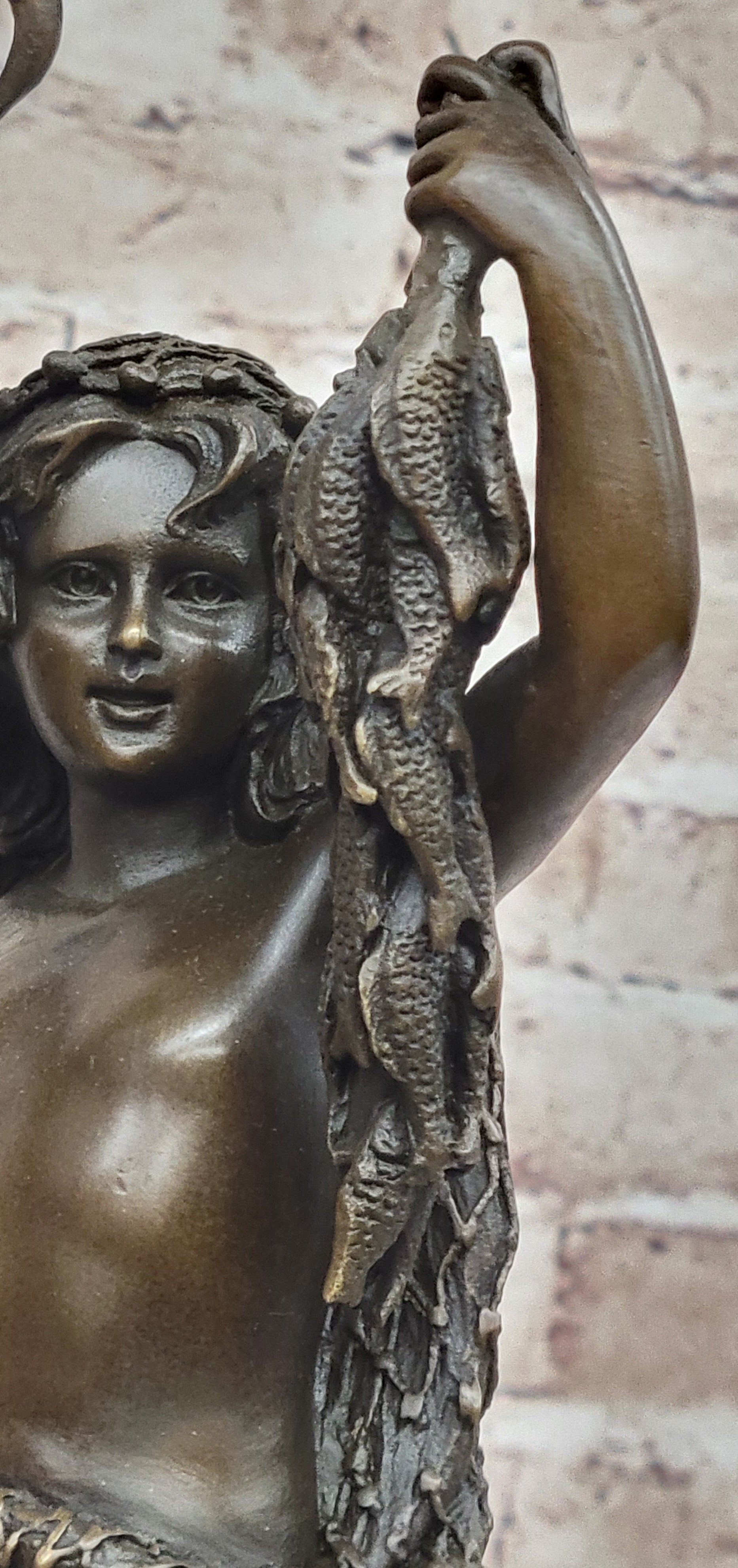 Bronze Sculpture of Young Fisherman Boy by Carrier-Belleuse