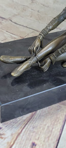 Signed Milo Art Lost Wax Sitting Dancer Bronze Sculpture