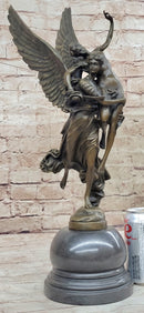 Gloria Victis Bronze Sculpture of Angel Carrying Man Away