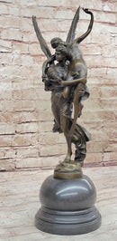 Gloria Victis Bronze Sculpture of Angel Carrying Man Away