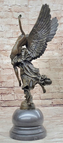 Gloria Victis Bronze Sculpture of Angel Carrying Man Away