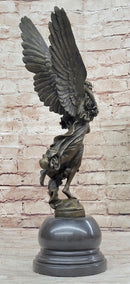 Gloria Victis Bronze Sculpture of Angel Carrying Man Away
