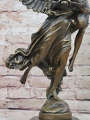 Gloria Victis Bronze Sculpture of Angel Carrying Man Away