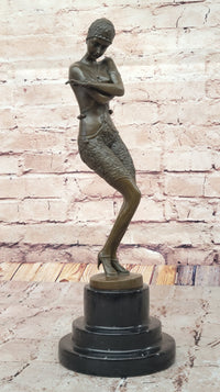 Ferdinand Preiss Art Deco Dancer – 1920s Flapper Bronze