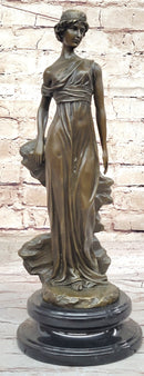Greek Bronze Marble Art Goddess Wisdom Athena Sculpture
