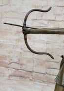 Signed Original Goddess of Hunt Diana Bronze Sculpture