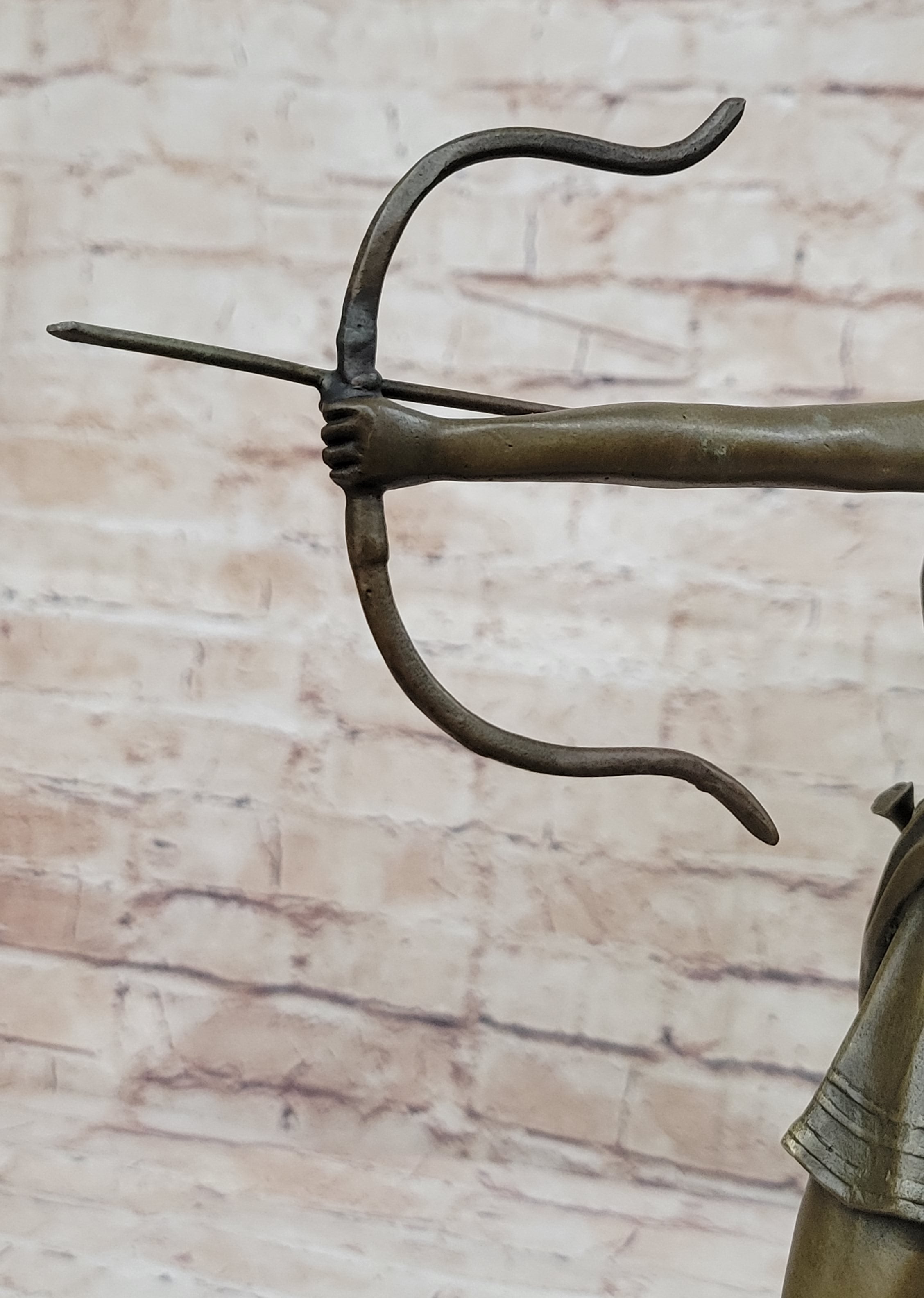 Signed Original Goddess of Hunt Diana Bronze Sculpture