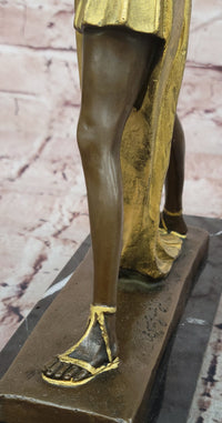 Diana the Huntress Gold Patina in Lost Wax Bronze Signed Le Faguays