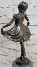 Signed Preiss Bronze Little Ballerina Girl Dancer Sculpture