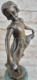 Signed Preiss Bronze Little Ballerina Girl Dancer Sculpture