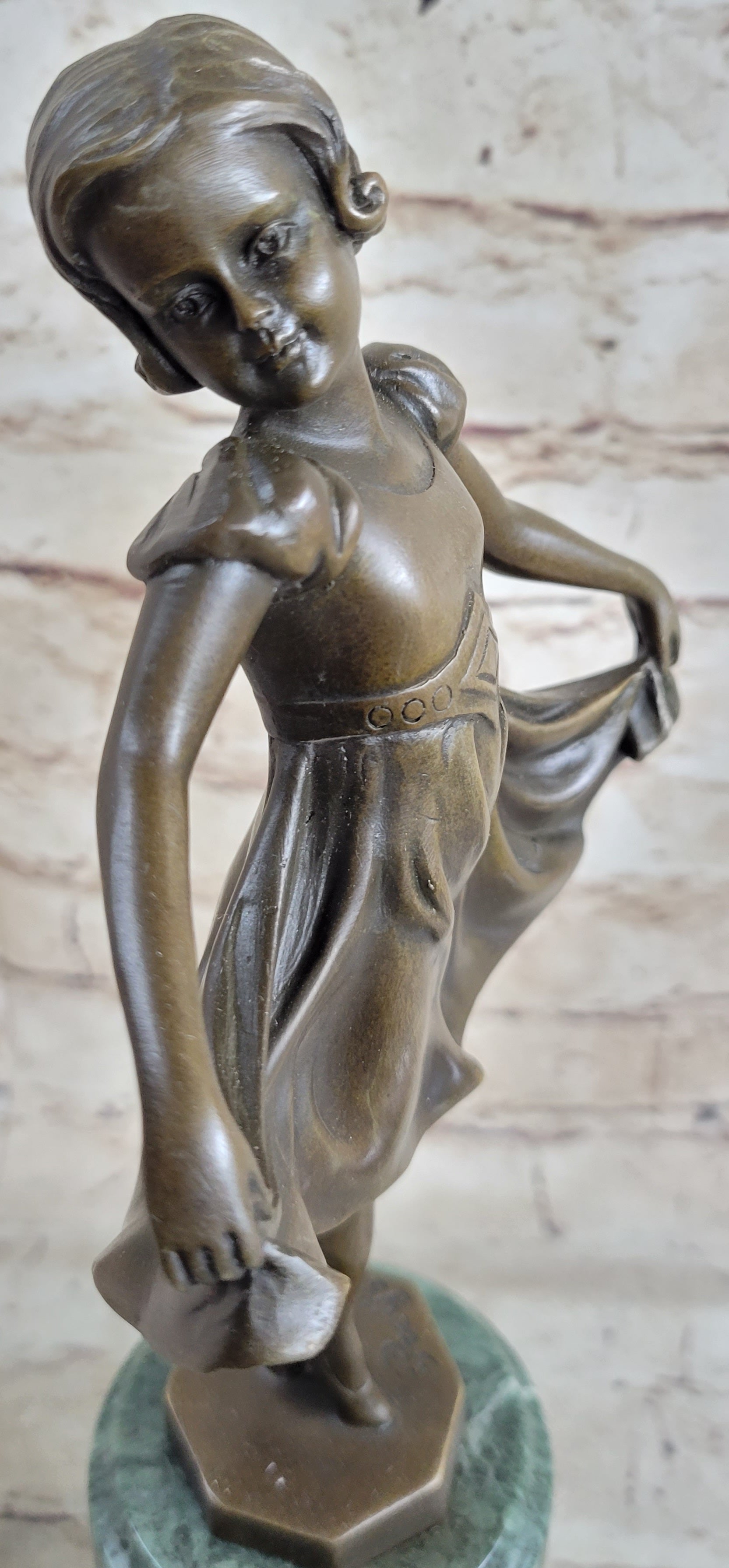 Signed Preiss Bronze Little Ballerina Girl Dancer Sculpture