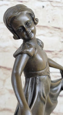 Signed Preiss Bronze Little Ballerina Girl Dancer Sculpture